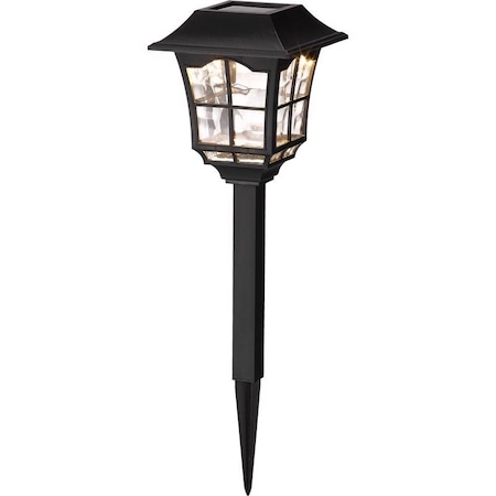 Living Accents Living Accents Black Solar Powered 0.06 W LED Pathway Light 1 pk GLE70447